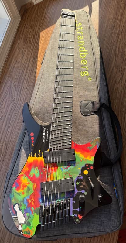 Strandberg Boden Metal NX 8 Sarah Longfield Edition Electric Guitar  2022 - Black Doppler Gloss image 1