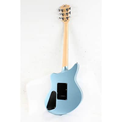 D'Angelico Premier Series Bedford SH Limited-Edition Electric Guitar with Tremolo Regular Ice Blue Metallic image 2