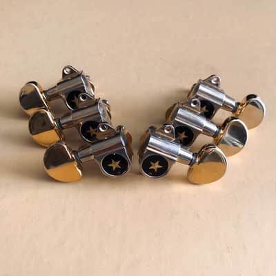 1970s Gotoh Japan Ibanez Star Gold Tuners 3x3 (with Bushings and Washers) image 1