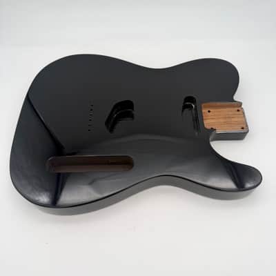 HooDoo Telecaster Body Roasted Ash Gloss Black htb5326 image 2