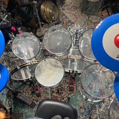 Zak Starkey's The WHO, 2010 Super Bowl Halftime Show, DW-Zildjian Custom Clear Acrylic Complete Drum Set. Authenticated! image 23