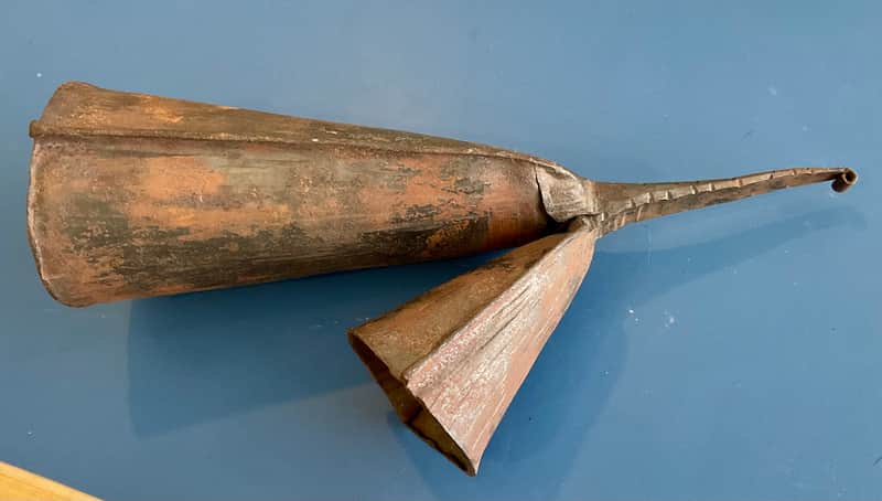 Vintage Gangkogui African Double Iron Bell - Large image 1