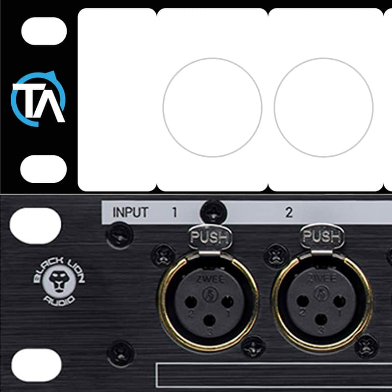 Single - Blank Patch Bay Labels Compatible with Black Lion PBR XLR image 1