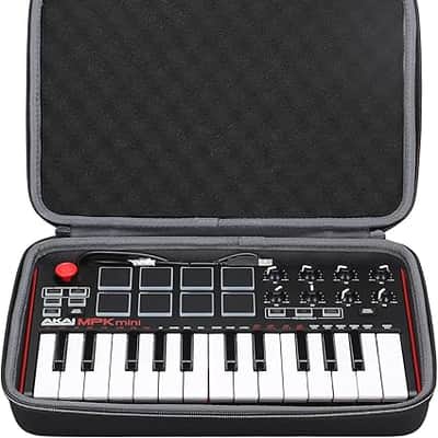 Hard Protective Case for Akai Professional MPK Mini MKII & MK3 & MPK Mini Play | 25-Key Ultra-Portable USB MIDI Drum Pad & Keyboard Controller