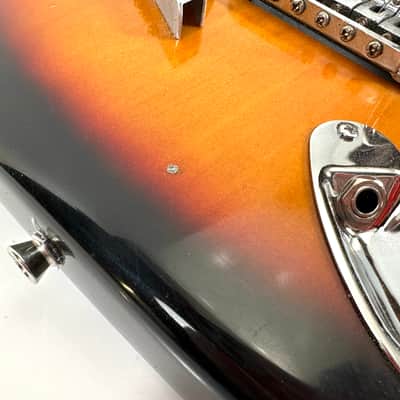 Awesomesauceguitars weirdo 14 string drone guitar with 8 pickups strat partscaster experimental noise guitar The Hot Mess 2025 - Sunburst image 8