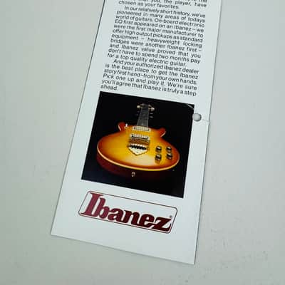Ibanez “Ibanez 81” Mini-Foldout Guitar & Bass Catalog 1981 image 2