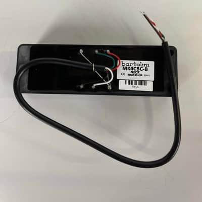 Bartolini MK4CBC-B 4-String Soapbar Bass Neck Pickup, Black image 3
