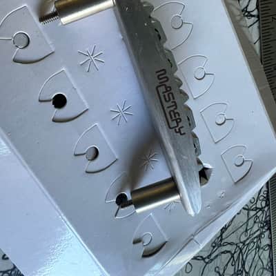 Mastery M1 Bridge - Brushed Metal w/ orig box fits vintage Jazzmaster Jaguars image 2