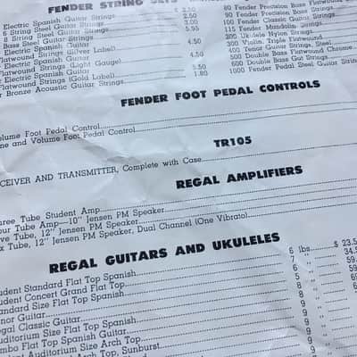 Fender Price List July 1961 Case Candy Catalog Jazzmaster Stratocaster Telecaster image 2