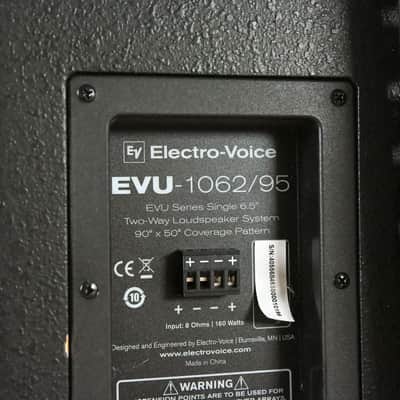 Electro-Voice (EV) EVU-1062/95 6.5" 2-Way Passive Loudspeaker (PAIR) CG012EH image 6