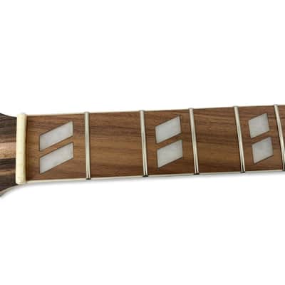 25.5" Electric Guitar Neck Mahogany Rosewood 22 Frets Jumbo Inlay Unfinished Bolt-On image 9