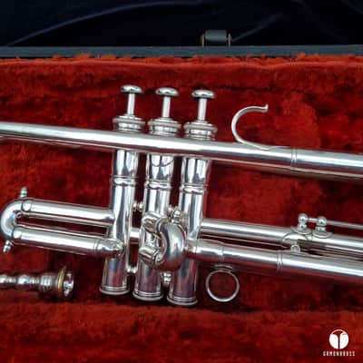 F. Besson pre war 88xxx GRAND PRIX trumpet - silver plated gamonbrass image 8