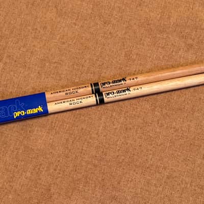 Pro-Mark American Hickory Rock 747 Drum Sticks New Old Stock image 1