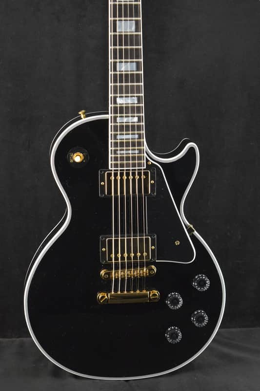 Gibson Custom Shop Les Paul Custom w/ Ebony Fingerboard Gloss Ebony image 1