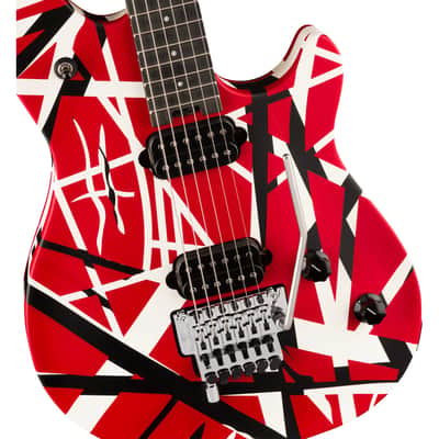 EVH Wolfgang Special Striped Series - Red Black and White image 8