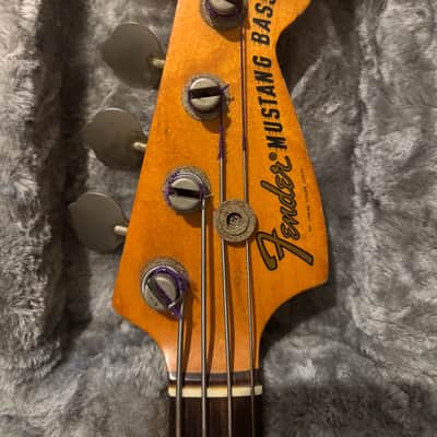 1971 Fender Competition Mustang Bass Competition Red image 9
