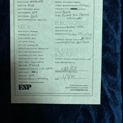 ESP USA M-II 2020 Koa image 9