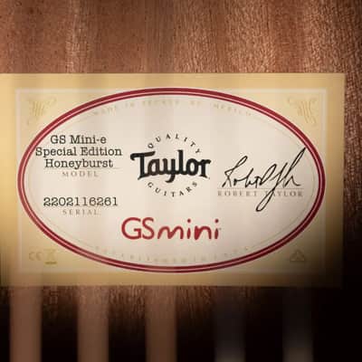 Taylor GS Mini-e Special Edition Acoustic/Electric Guitar - Honeyburst with GS Mini Bag image 17
