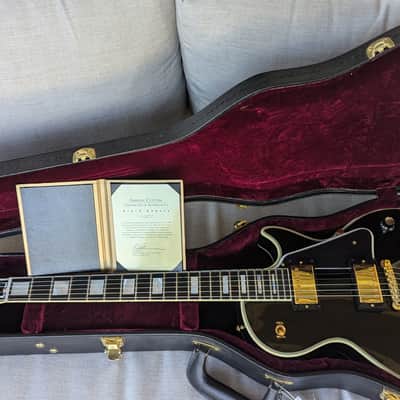 Gibson Custom Shop 1960 Reissue Les Paul Custom Black Beauty 50th Anniversary Gold Book 2010 - Black image 17
