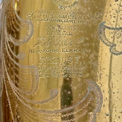 Selmer Balanced Action Baritone Saxophone 1935 - Original lacquer image 2