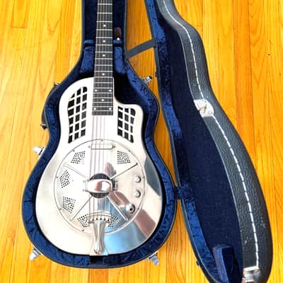 Reso Rocket Steel Cutaway Single Cone 2024 Rubbed Nickel - Discounted because of small dent on the side -IN STOCK NOW! image 2