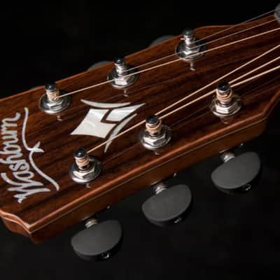 Washburn G25SCE Comfort Deluxe 25 Series Grand Auditorium Cutaway Acoustic Electic Guitar. Natural image 4