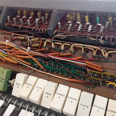Farfisa Combo Compact 61-Key Organ 1964 - 1968 - Red with Black-White / White-Black Keys image 3