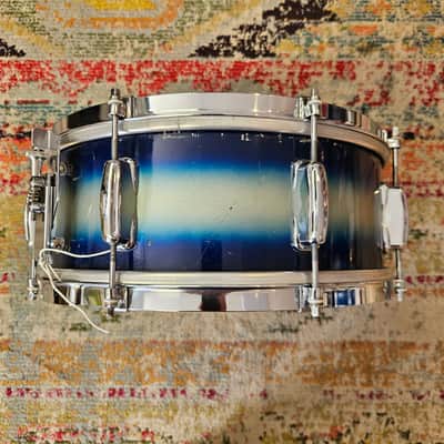 Slingerland No. 151 14x5.5" 3-ply Student Model Snare - Blue/Silver Duco 1960s image 5