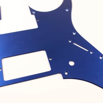 Blue Anodized Aluminum pickguard fits Ibanez (tm) RG550 Jem RG HXH HH image 5