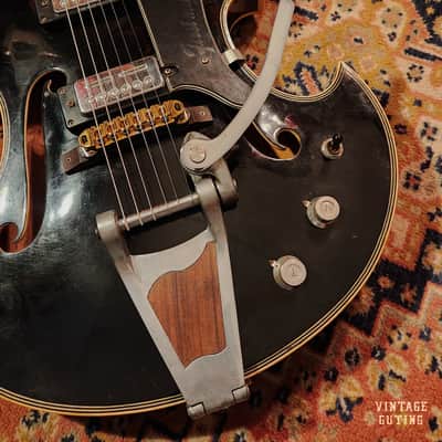 1967 Firstman Liverpool Special Black w/ Gigbag | Teisco-Made, Hollow Body, Japan Vintage image 5