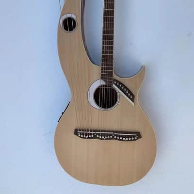 Custom 6+6+8 Strings Harp Guitar Double Necks with EQ Equalizer image 1