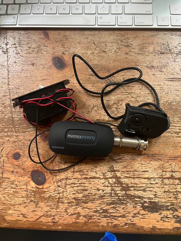 Fishman Matrix Infinity VT Acoustic Pickup with Narrow Saddle 2010s - Black image 1