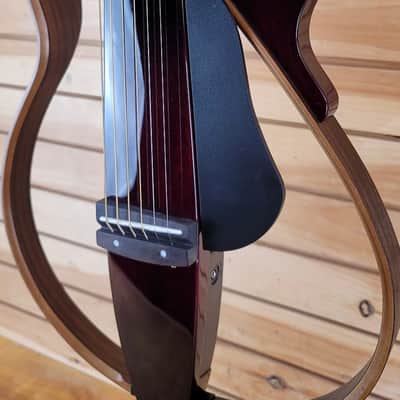 Yamaha SLG200S Silent Guitar 2010s - Crimson Burst image 2