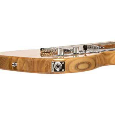 Stagg T Series Standard Electric Guitar with Solid Paulownia Body and Dual AlNiCo Pickups Natural Finish image 5