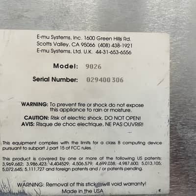E-MU Systems Proteus FX Rackmount 32-Voice Sampler Module 1994 - Black image 15