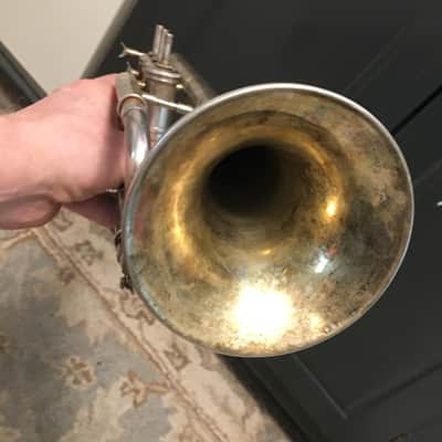 MAKE OFFER CORNET 1922 CONN 10A WONDER SILVER PLATE MISSING SOME PARTS NOT FUNCTIONING FREE SHIP image 15