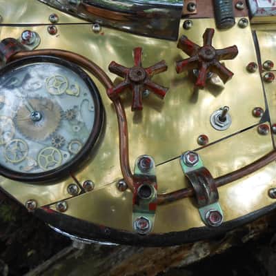 Steampunk Les Paul Style Custom Relic Unique 1970s image 8