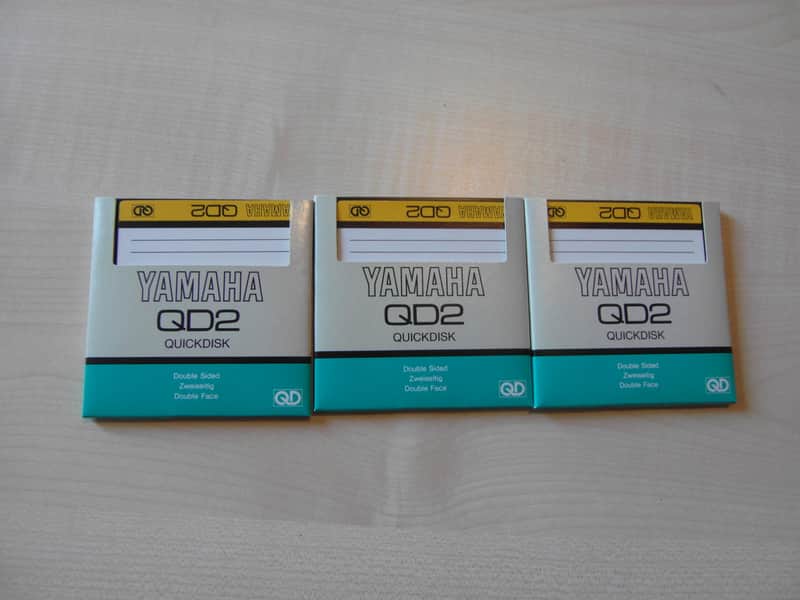 3x Yamaha QD2 Quickdisk 80er double sided zweiseitig neu Diskette image 1