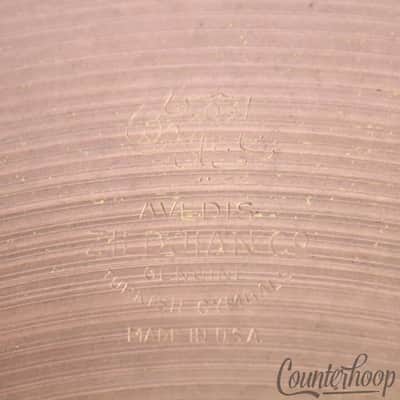 *Zildjian 14" Hi-Hats 1178/1436g Medium Cymbals B20 Avedis A USA Vintage 60s Set image 3