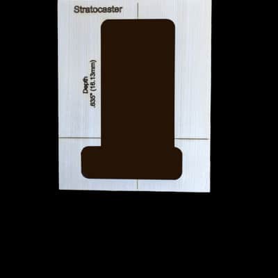 Stratocaster 2 point 2 piece Bridge Routing Template set image 2