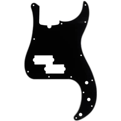 Fender 13-Hole Modern Style Precision Bass Pickguard, Black image 1