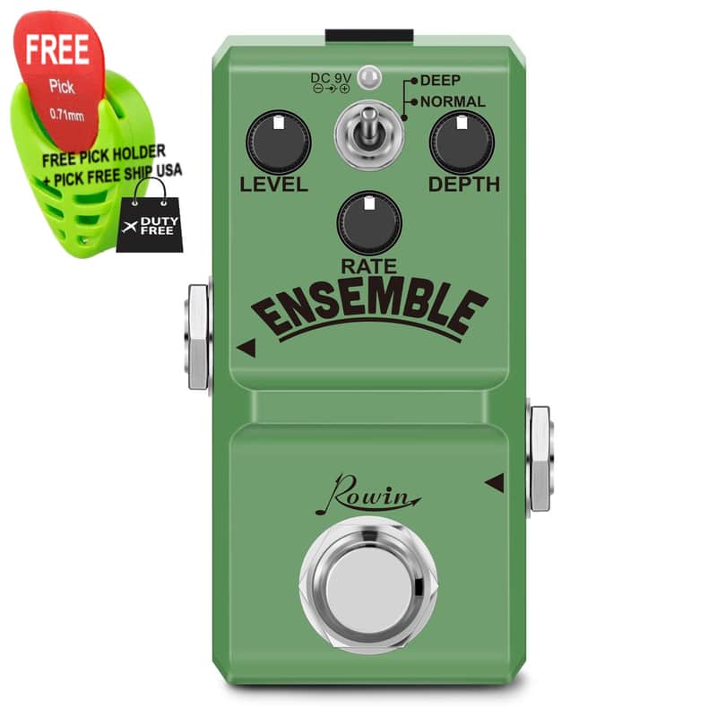 Rowin Ensemble Classic Analog Chorus Pedal, FREE PICK + HOLDER+ FREE SHIP USA image 1