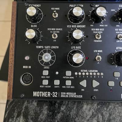 Moog Mother-32 Tabletop / Eurorack Semi-Modular Synthesizer with case 2015 - Present - Black image 2