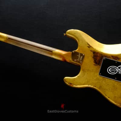 Fender American FSR Deluxe Stratocaster 24k Pure Gold Leaf ‘69 Custom Shop Abigail Ybarra pups Relic image 17