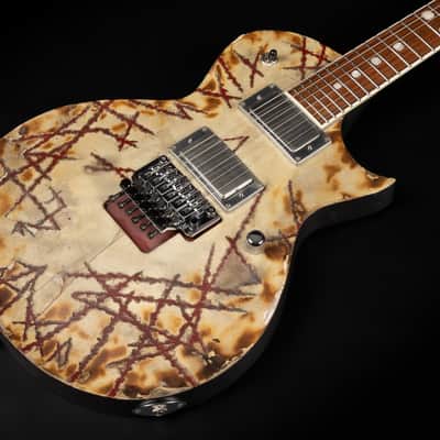 Immagine 2019 ESP E-II RZK-II Burnt Richard Z Signature - Distressed & Burnt | Japan Singlecut Rammstein Active EMG 81 Humbucker Pickups 4.19kg | CoA OHSC - 6