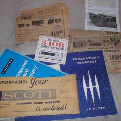 H.H. SCOTT 340 B VINTAGE TUBE STEREO RECIEVER WORKS image 14
