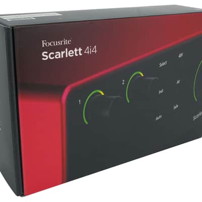 Focusrite Scarlett 4i4 4th Gen Studio Recording USB Audio Interface+Headphones image 12