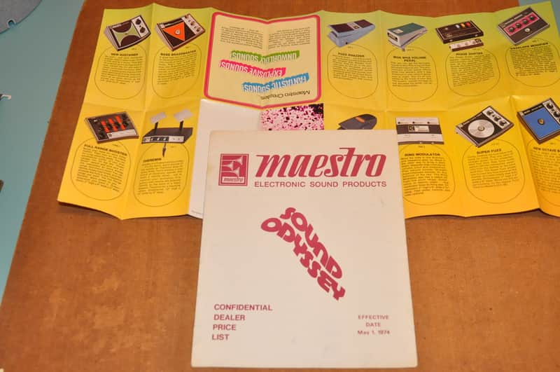 Maestro vintage catalog booklet brochure Fold out brochure includes echoplex, sireco and more! image 1