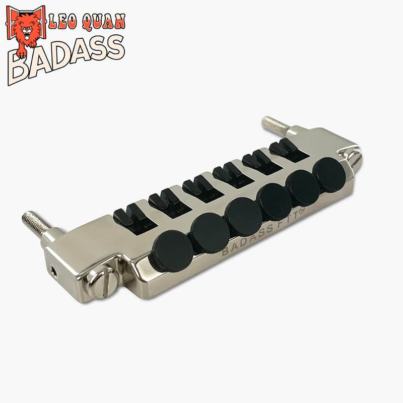 Badass Leo Quan Badass FTT Fine Tuner Tailpiece for Gibson Style Guitars - Nickel Finish - New