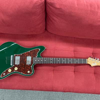 Jet Guitars JJ-350 Offset Electric Guitar - Green image 3